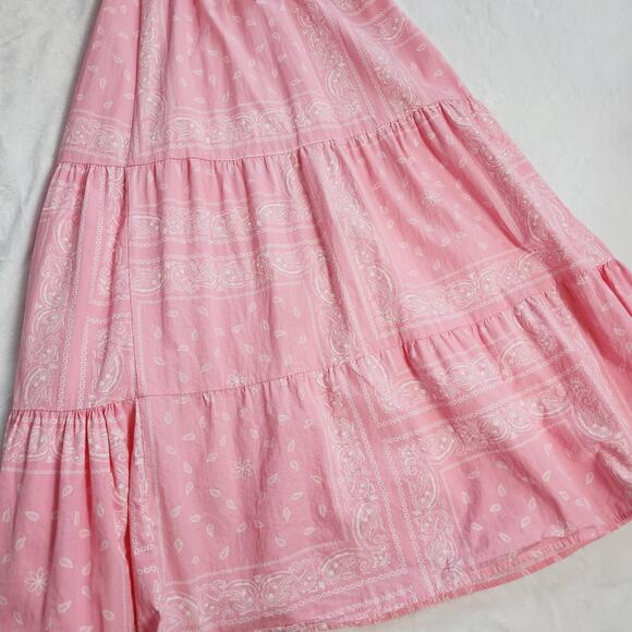 Never Fully Dressed Pink Bandana Wrap Maxi Dress - Picture 9 of 13